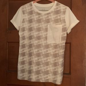 SS Armani Exchange Pocket Tee with Flocking Detail